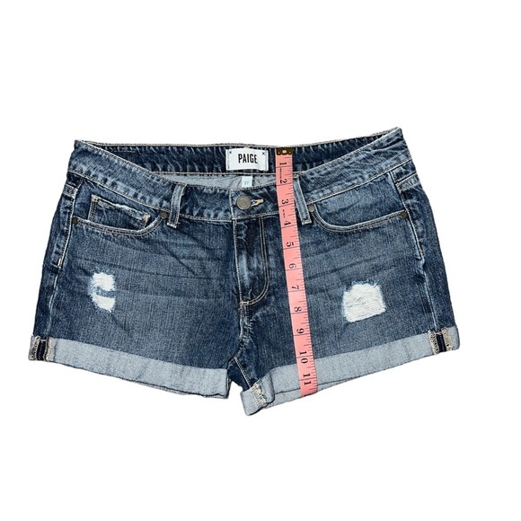 PAIGE🦎Distressed Jean Shorts🌵 - Picture 2 of 4